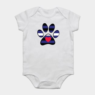 Leather Pride PAw Baby Bodysuit